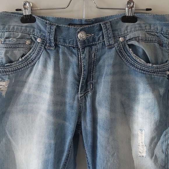 Affliction Ace Black Premium Jeans Size 32 - Picture 2 of 10